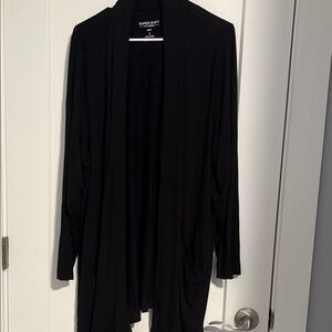 torrid Black Open-Front Draped Cardigan